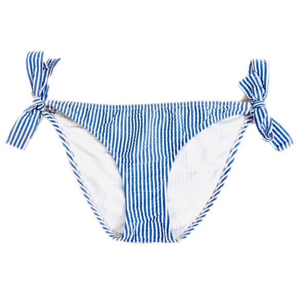 J. Crew Other - J.CREW Light Blue & White Striped Bikini Bottom